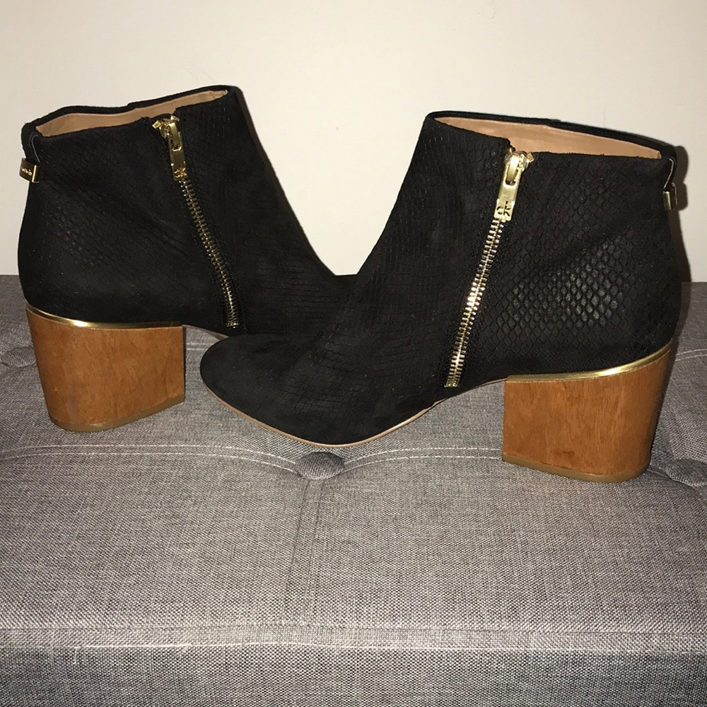 Calvin Klein Black Snake Skin Boot